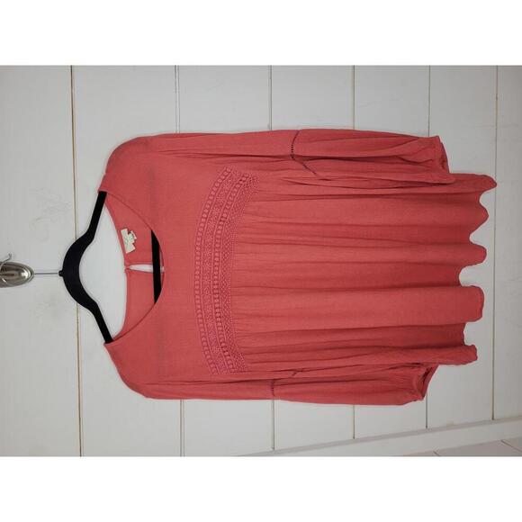 St John's Bay large coral bohemian blouse - Picture 1 of 4